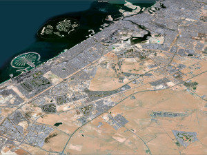 Dubai city united arab emirates 80km Modello 3D