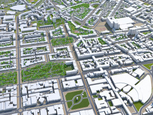 edinburgh city scotland uk 50km 3D Model