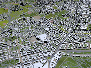 edinburgh city scotland uk 50km 3D Model