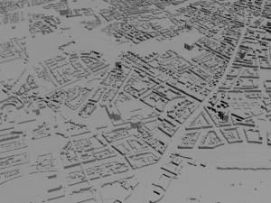 edinburgh city scotland uk 50km 3D Model