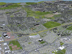 edinburgh city scotland uk 50km 3D Model