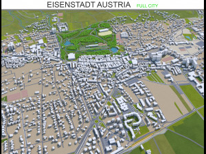 eisenstadt city austria 15km Modello 3D