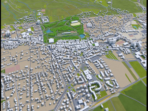 eisenstadt city austria 15km Modello 3D