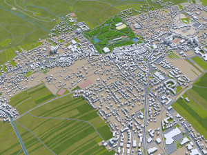 eisenstadt city austria 15km Modello 3D