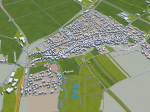 eisenstadt city austria 15km Modello 3D