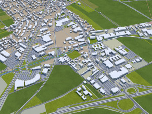 eisenstadt city austria 15km Modello 3D