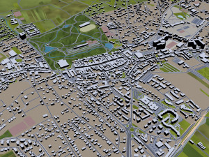 eisenstadt city austria 15km Modello 3D
