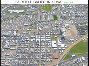 fairfield city california usa 35km Modello 3D