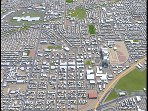 fairfield city california usa 35km Modello 3D