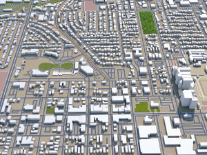 fairfield city california usa 35km Modello 3D