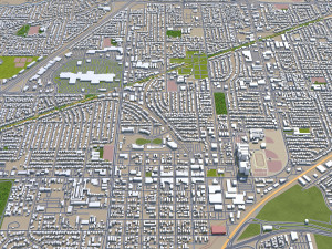 fairfield city california usa 35km Modello 3D