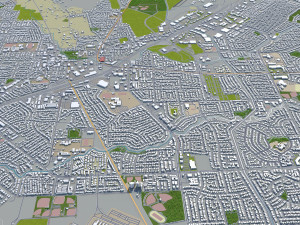 fairfield city california usa 35km Modello 3D