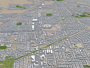 fairfield city california usa 35km Modello 3D