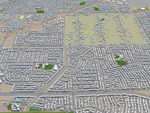 fairfield city california usa 35km Modello 3D