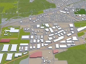 fairfield city california usa 35km Modello 3D