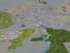 fairfield city california usa 35km Modello 3D
