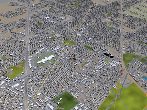 fairfield city california usa 35km Modello 3D