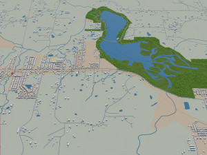 fayetteville city arkansas usa 30km 3D 모델