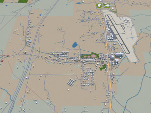 fayetteville city arkansas usa 30km 3D 모델