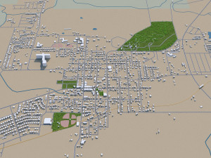 fayetteville city arkansas usa 30km 3D 모델