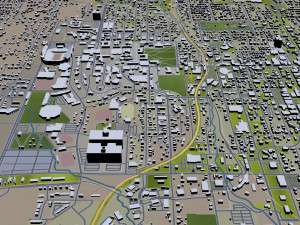 fayetteville city arkansas usa 30km 3D 모델