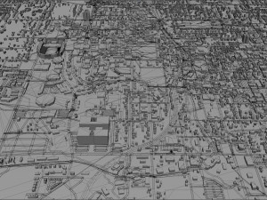 fayetteville city arkansas usa 30km 3D 모델