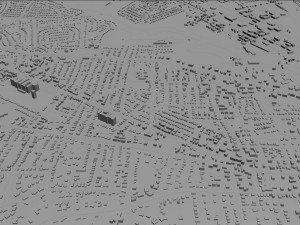 fayetteville city north carolina usa 50km 3D Model