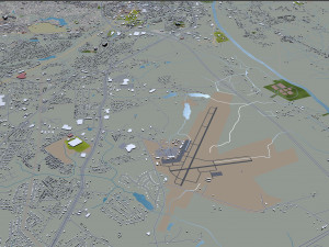 fayetteville city north carolina usa 50km 3D Model