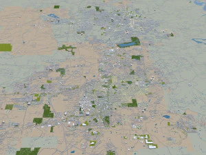 cidade de fayetteville springdale rogers arkansas eua 80 km Modelo 3D