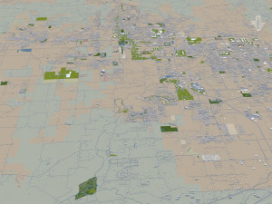 fayetteville city springdale rogers arkansas usa 80km 3Dモデル
