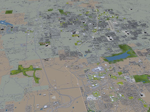 fayetteville city springdale rogers arkansas usa 80km 3Dモデル