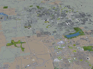 cidade de fayetteville springdale rogers arkansas eua 80 km Modelo 3D