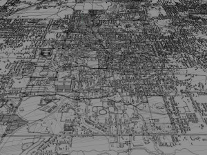 fayetteville city springdale rogers arkansas usa 80km 3Dモデル