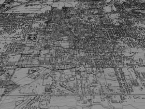 cidade de fayetteville springdale rogers arkansas eua 80 km Modelo 3D