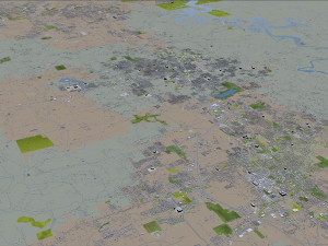 fayetteville city springdale rogers arkansas usa 80km 3Dモデル