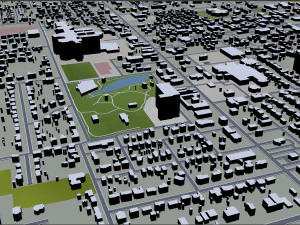cidade de fayetteville springdale rogers arkansas eua 80 km Modelo 3D