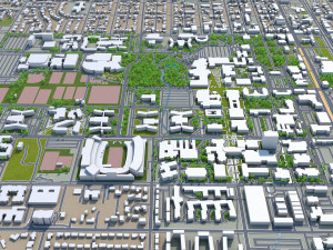 fort collins city colorado usa 30km 3D Model