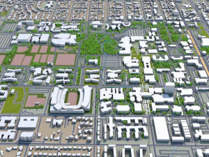 fort collins city colorado usa 30km 3D Model