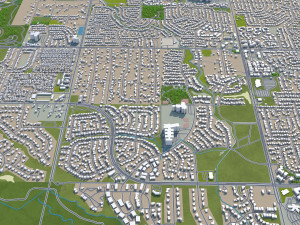 fort collins city colorado usa 30km 3D Model