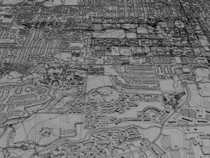 fort collins city colorado usa 30km 3D Model