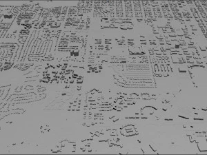 fort collins city colorado usa 30km 3D Model
