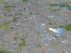 fort collins city colorado usa 30km 3D Model