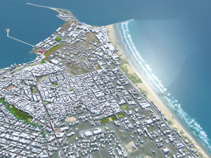 Fortaleza city brazil 30km Model 3D