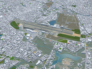 Fortaleza city brazil 30km Model 3D