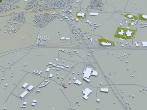 frankfort city kentucky usa 20km 3D Model