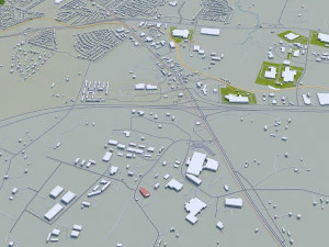 frankfort city kentucky usa 20km 3D Model