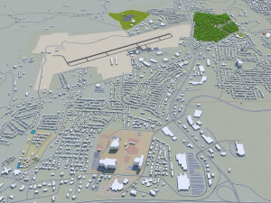 frankfort city kentucky usa 20km 3D Model
