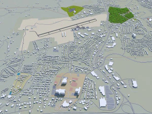 frankfort city kentucky usa 20km 3D Model