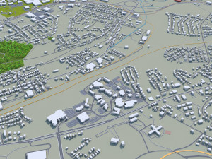 frankfort city kentucky usa 20km 3D Model