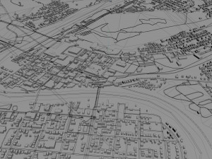 frankfort city kentucky usa 20km 3D Model